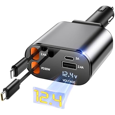 4-in-1 Car Charging Adapter